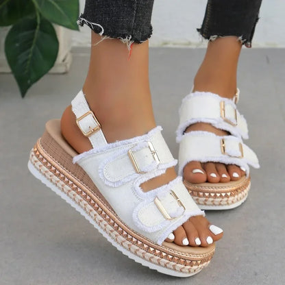 Lily Denim Sandals