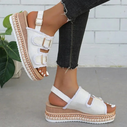 Lily Denim Sandals